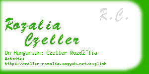 rozalia czeller business card